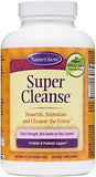 Nature's Secret Super Cleanse Extra Strength Toxin Detox & Gentle Elimination Total Body Cleanse, Digestive & Colon Health Support, 200 Tablets, with a Pill Case