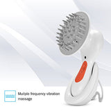Scalp Massager for Hair Growth, Soft Silicone Scalp Exfoliator Manual Shampoo Brush, Electric Head Massaging Brush Waterproof Vibration Scrubber Stress Relieve