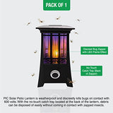 PIC Solar Flame Effect Patio Lantern Bug Zapper, ½ Acre Coverage, 1 Pack