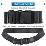 GFertre Wheelchair Safety Strap Seat Belt, 86" Adjustable Length/ 2" Wide - Black Anti-Slip and Anti-Fall Wheelchair Fixation Belt, Extra Long Size-Suitable for Obese People