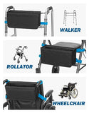 JOYTUTUS Walker Basket for Folding Walker, Basket for Walkers for Seniors, Rollator Walkers Storage Bag, Can be Installed Outside or Inside of Walker, Wheelchair