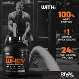 Rivalus Rivalwhey – Marshmallow Cereal 2lb - 100% Whey Protein, Whey Protein Isolate Primary Source, Clean Nutritional Profile, BCAAs, No Banned Substances, Made in USA