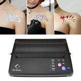 LifeBasis Thermal Copier Tattoo Stencil Transfer Copier Printer Tattoo Transfer Machine with 30PCS Stencil Sheets Tattoo Stencil Printer for Men and Women Black Update Version