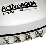 Hydrofarm AAPA15L Active Aqua, 4 Outlets, 6W, 15 L/min Air Pump, Silver,Grey