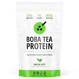 Boba Tea Protein Matcha Latte | 25g Grass-Fed Whey Protein Isolate Powder | Gluten-Free & Soy-Free Bubble Tea Protein Drink | Real Ingredients & Lactose-Free Protein Drink | 25 Servings