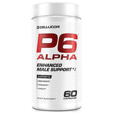 Cellucor P6 Alpha - Enhanced Support for Men | Supports Lean Muscle & Strength | Natural Support Supplement with TESTFACTOR, DIM & Fenugreek - 60 Veggie Capsules