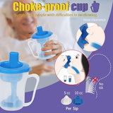 Ehucon Dysphagia Regulating Drinking Cup for Swallowing and Disorders People,Dispenses 5cc or 10cc of Liquid Each Time,No Thickener is Used.Helps to Prevent Choking