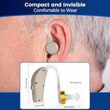 Hearing Amplifier, Hearing Aids for Seniors Rechargeable with Noise Cancelling, Digital Hearing Aids for Adults Mild to Moderate Hearing Loss - All Accessories Included(Cleaning Kit,Domes,Charging