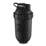 SHAKESPHERE Tumbler: Protein Shaker Bottle and Smoothie Cup, 24 oz - Bladeless Blender Cup Purees Raw Fruit with No Blending Ball - Drink Powder Mix Shake Mixer for Pre Workout, Gym (Matte Black)