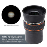 CELESTRON Ultima Edge - 10mm Flat Field Eyepiece - 1.25"