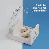 EarCentric RapidDry Automatic Hearing Aid Dryer, Dehumidifier Sanitizer | Removes Sweat & Moisture from Hearing Aids, Airpods, Wireless Earbuds, Ear Amplifiers Dessicator