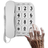 Big Button Phone for Wall or Desk with Speaker and Memory