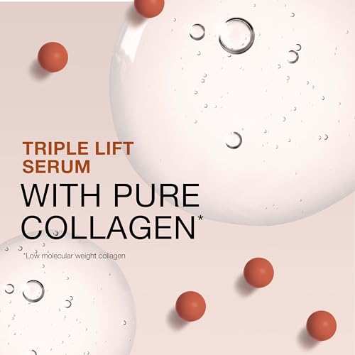 Neutrogena Rapid Firming Collagen Triple Lift Face Serum, Hydrating Serum with Collagen & AHP Amino Acid to visibly Firm & Smooth Skin, Lightweight, Mineral Oil- & Dye-Free, 1 fl. oz