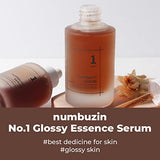 numbuzin No.1 Glossy Essence Serum, 1.69 fl oz / 50ml | Herbal essence, Glossy skin, Dull, anti-aging