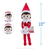 The Elf on the Shelf 12" Plushee Pal® Snuggler Elf Light Girl & Boy with Exclusive Joy Bag