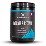 Wilderness Athlete - Hydrate & Recover | Liquid Hydration Powder Electrolyte Drink Mix - Recover Faster with Bcaas - Hydrate Powder with 1000mg of Vitamin C - 30 Serving Tub (Berry Blast)