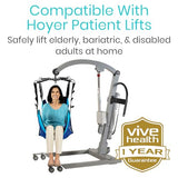 Vive Patient Lift Sling - Transfer Blanket for Bed Positioning and Lifting - Large Medical Device for Bariatric, Nursing, Caregiver, Elderly, Disabled, Full Body and Bedridden - Mesh with Handles