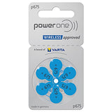 60 Powerone Hearing Aid Batteries No Mercury Size-675, 5 Pack (Batteries)