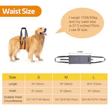 Avont Dog Lift Harness - Upgraded Dog Sling for Large Dogs Hind Leg Support, Lifting Aid with Handle and Straps for Hip Dysplasia, Canines Lifter Support Harness for Elderly Dogs -Orange (L)