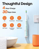 Bitvae Ultrasonic Electric Toothbrush for Kids and Adults, Rechargeable Electric Toothbrush with Smart Timer, Travel Power Toothbrush with Holder, Sky Blue D2