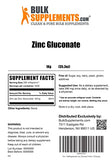 BulkSupplements.com Zinc Gluconate Powder - Zinc Supplements, Zinc 40mg, Zinc Powder - Zinc Mineral Supplement, for Immune Support - Gluten Free, 285mg per Serving, 1kg (2.2 lbs)