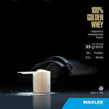 Maxler 100% Golden Whey Protein - 24g of Premium Whey Protein Powder per Serving - Pre, Post & Intra Workout - Fast-Absorbing Whey Hydrolysate, Isolate & Concentrate Blend - Raspberry Cheesecake 2 lbs