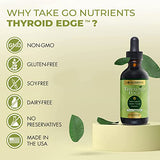 Go Nutrients Thyroid Edge - Thyroid Support for Women and Men - Comprehensive Natural Thyroid Supplement Rich in Iodine - Fast-Absorbing 2 oz Liquid Drops for Improved Energy & Enhanced Wellness