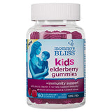 Mommy's Bliss Kids Elderberry Gummies, Supports Immunity with Black Elderberry, Zinc & Vitamin C, Gluten Free & Vegan, Age 2 Years+ (60 Count)