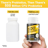 Probiotics for Men - 500 Billion CFU 12 Strains Men's Probiotics with Turmeric Cranberry & Goji, Men's Ultimate Care, Probiotics for Digestive Health, Bloating, Immune, Gut, Overall Health, 60 Capsule