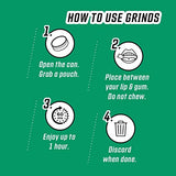 Grinds Coffee Pouches | 10 Cans of Wintergreen | 18 Pouches Per Can | 1 Pouch eq. 1/4 Cup of Coffee (Wintergreen)