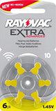 Rayovac Extra Advanced Hearing Aid Batteries Size 10 (60 Batteries)