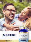 Carlyle Gelatin 2160 mg | with Silica Optimizer | 250 Capsules | Non-GMO, and Gluten Free Supplement