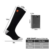 Heated Socks for Men, Battery Heated Socks, Electric Heating Socks for Men Women Camping Fishing Cycling Skiing Skating Hunting Hiking (Black)