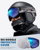 OutdoorMaster Ski Goggles with Cover Snowboard Snow Goggles OTG Anti-Fog for Men Women