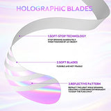 PIMAG Holographic Blade Fans - Fly Repellent for Picnics, Parties, Restaurants - Keep Flies Away - 4 Pack