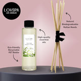 LOVSPA Cleanse Eucalyptus Sage Reed Diffuser Oil Refill | A Refreshing Blend of Eucalyptus, Sage, Peppermint, Thyme, Bergamot and Lime Essential Oils, 4 oz – Made in The USA