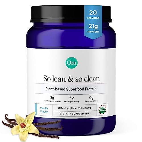 Ora Organic Protein Powder - 21g Plant-Based Protein for Women and Men