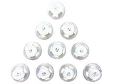 Jungle Care Hearing Aid Ear Piece Open Dome 6mm 10-Pack Comfortable PSAP (Personal Sound Amplifiers Product) Kit Ear Tips Invisible, Perfect for Open Air (Open fit), Except for RIC