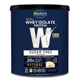 Biochem 100% Whey Sugar-Free Natural 20g, 24.6oz, Certified Vegetarian, Certified Gluten Free, Certified Non-GMO Tested, Keto Friendly, Grass-Fed