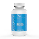 BodyBio Brain Supplement 100 Softgels - Pure Phospholipid Complex | Nootropics Booster | Enhance Focus, Brain Function, Cellular Repair Phosphatidylcholine for Increased Bioavailability