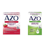 AZO Cranberry Urinary Tract Health Supplement, 1 Serving = 1 Glass of Cranberry Juice, 50 Tablets + Urinary Tract Infection (UTI) Test Strips, Accurate Results in 2 Minutes, Clinically Tested, 3 Count