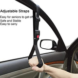 byojia 5 in 1 Vehicle Support Handles Elderly Portable Automotive Door Assist Handles Multifunction Car Handle for Elderly and Handicapped (Red-with Nylon Handle)