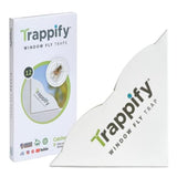 Trappify Window Fly Traps: House Window Fruit Fly Traps for Indoors, Gnat, & Other Flying Insect, Disposable Indoor Fly Trap with Extra Sticky Adhesive Strips - Inside Home Housefly Bug Catchers (12)