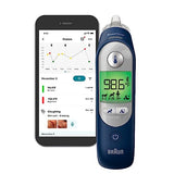 Braun ThermoScan 7+ Connect– Digital Ear Thermometer for Kids, Babies, Toddlers and Adults – Fast, Gentle, and Accurate Results in 2 Seconds - Bluetooth Thermometer, IRT6575