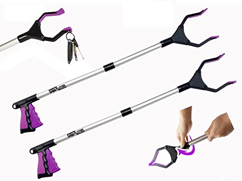 Runner Grab 2- Pack 32 inch FDA Registered GrabRunner Folding Reacher Grabber Tool