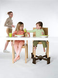 KABOOST Booster Seat for Dining Table, Chocolate - Goes Under The Chair - Portable Chair Booster for Toddlers and Grown Ups