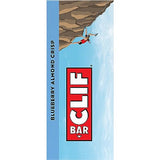 CLIF BAR - Blueberry Almond Crisp - Made with Organic Oats - Non-GMO - Plant Based - Energy Bars - 2.4 oz. (12 Pack)