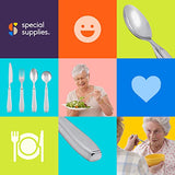 Special Supplies Premium Stainless Steel Weighted Silverware for Parkinson's Patients- Weighted Utensils for Tremors and Parkinson's Patients-Wide Non-Slip Grip, Easy to Clean - Flatware for Elderly