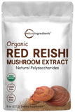 Micro Ingredients Sustainably US Grown, Organic Reishi Mushroom Powder, 8 Ounce, Pure Reishi Supplement 100:1 Extract (Reishi Mushroom)