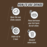 Grinds Coffee Pouches | 6 Cans of Black Coffee | 18 Pouches Per Can | 1 Pouch eq. 1/4 Cup of Coffee (Black Coffee)